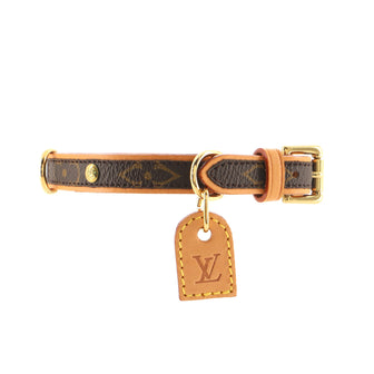 LOUIS VUITTON, a monogram canvas dog collar, Baxter Dog Collar