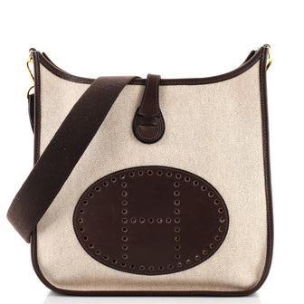 Hermes Evelyne Bag Gen I Toile and Leather PM