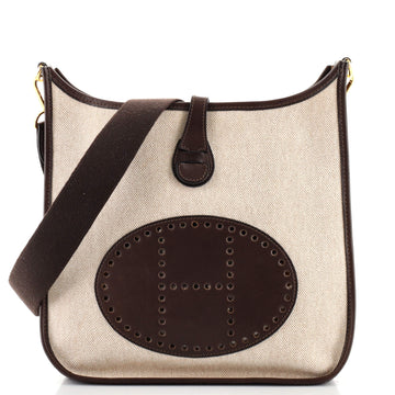 Hermes Evelyne Bag Gen I Toile and Leather PM
