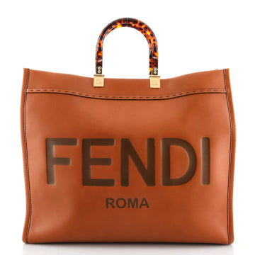 Fendi Sunshine Shopper Tote Leather Large