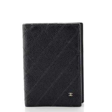Chanel Passport Holder Quilted Caviar