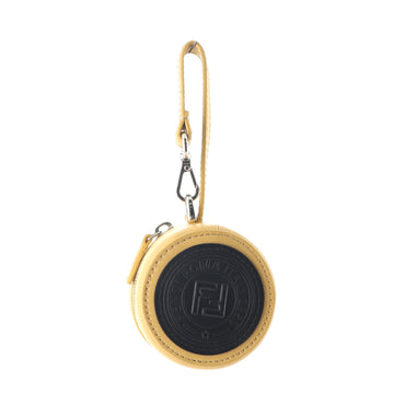 Fendi Mania Logo Collapsible Tote Bag Charm Leather and Nylon