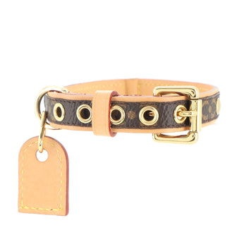 Louis Vuitton Monogram PM Dog Collar - Brown Pet Accessories