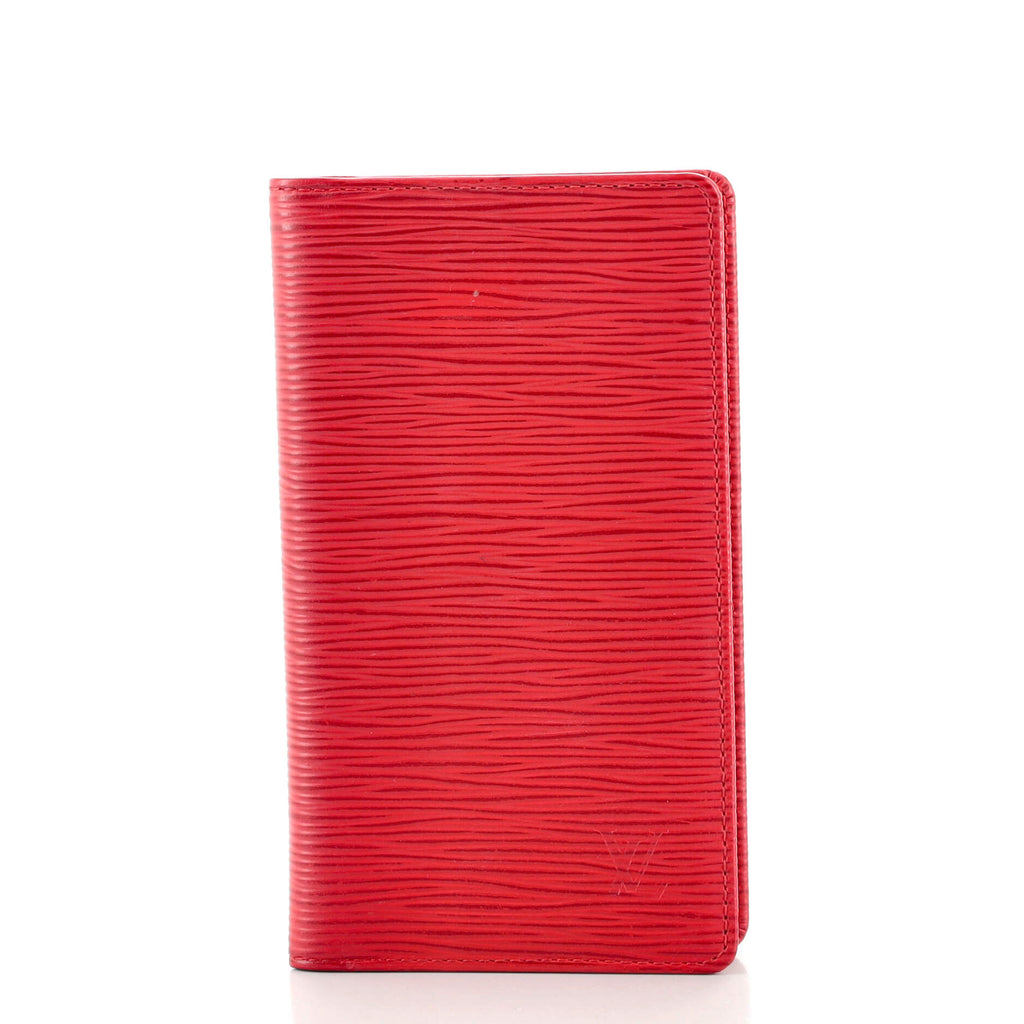 Louis Vuitton Checkbook Cover Epi Leather Red 117032488