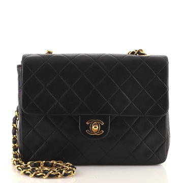Chanel Vintage Square Classic Flap Bag Quilted Lambskin Small