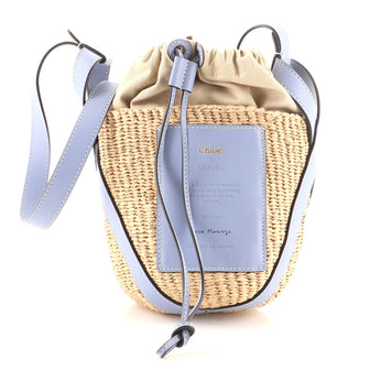 Chloe Basket Bag Fair Trade Paper with Calfskin Small