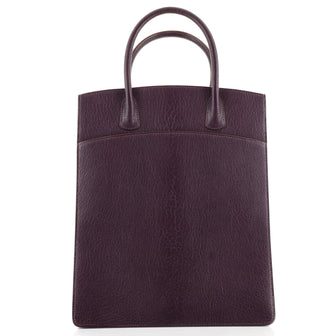 Hermes White Bus Bag Leather 30