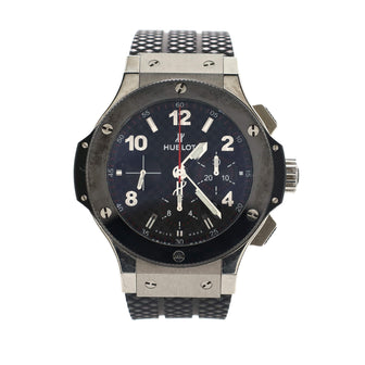 Hublot Big Bang Chronograph Automatic Watch Stainless Steel with Ceramic and Rubber 44