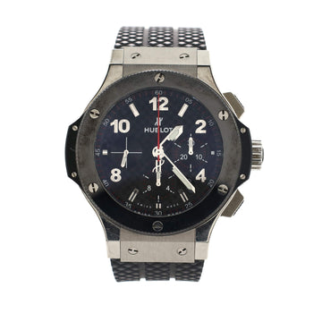 Hublot Big Bang Chronograph Automatic Watch Stainless Steel with Ceramic and Rubber 44