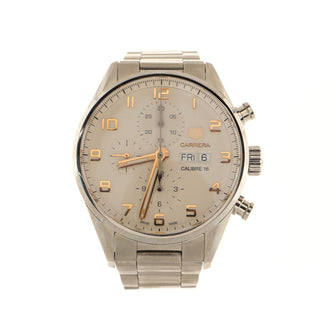 Tag Heuer Carrera Caliber 16 Chronograph Day-Date Automatic  Watch Stainless Steel 43