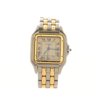 Cartier Vintage Panthere de Cartier Quartz Watch Stainless Steel and Yellow Gold 27