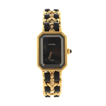 Chanel Premiere Rock Quartz Watch Plated Metal and Leather 20