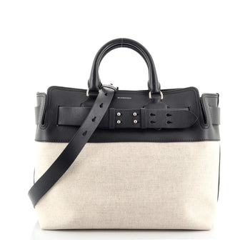 Burberry Belt Tote Canvas and Leather Medium