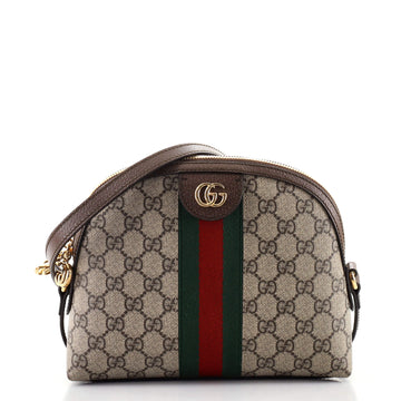 Gucci Ophidia Dome Shoulder Bag GG Coated Canvas Small