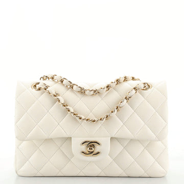 Chanel Classic Double Flap Bag Quilted Caviar Small