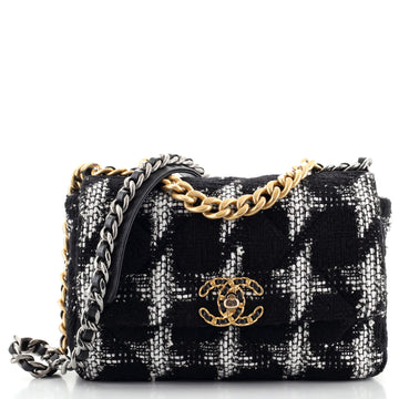 Chanel 19 Flap Bag Quilted Tweed Medium