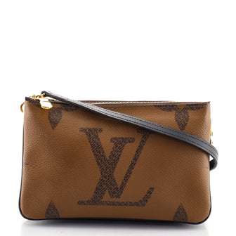 Louis Vuitton Double Zip Pochette Reverse Monogram Giant
