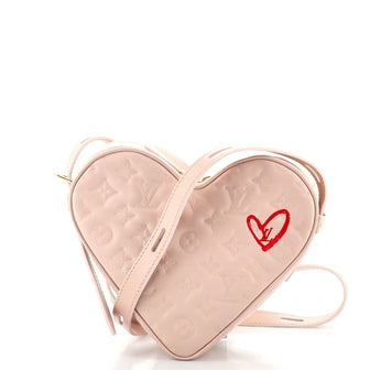Louis Vuitton Coeur Handbag Limited Edition Fall in Love Monogram Embossed Lambskin