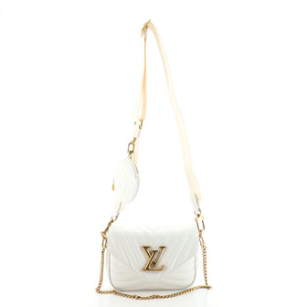 Louis Vuitton New Wave Multi Pochette Quilted Leather White 11703275