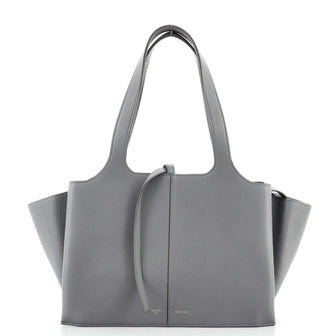 Celine Tri-Fold Shoulder Bag Grained Calfskin Small