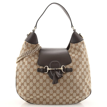 Gucci Emily Hobo GG Canvas Medium