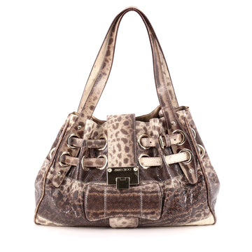 Jimmy Choo Riki Hobo Snakeskin