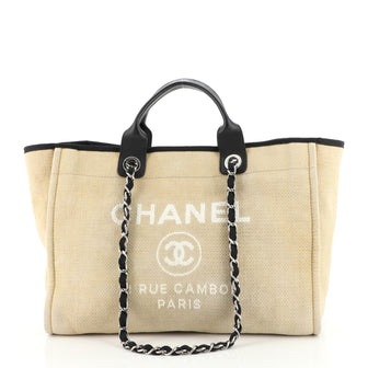Chanel Deauville Tote Canvas Medium