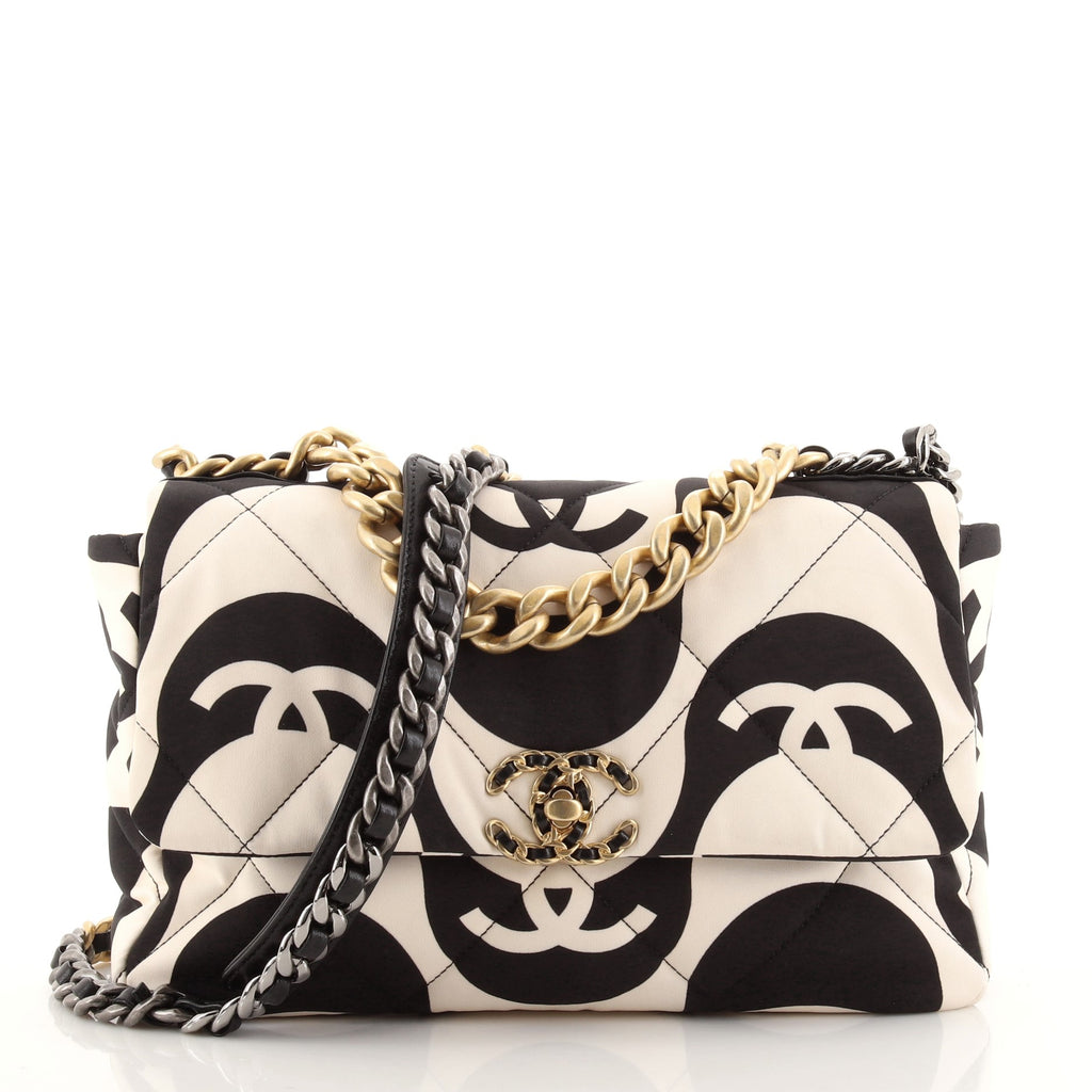 Chanel Large 19 Flap Bag - Black Shoulder Bags, Handbags - CHA919236