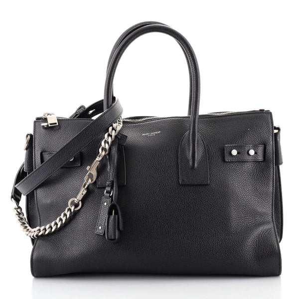 Saint Laurent Sac de Jour Souple Zip Tote Leather Small Black 1171511