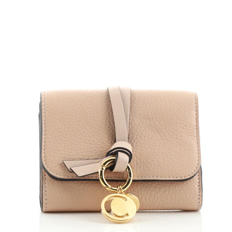 Chloe Alphabet Trifold Wallet Leather Mini