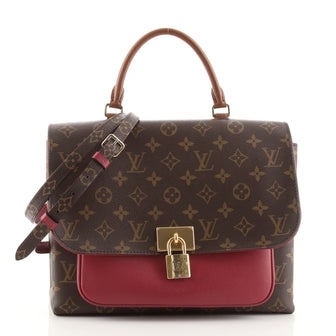 Louis Vuitton Marignan Handbag Monogram Canvas with Leather