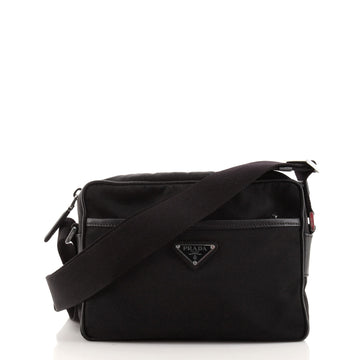 Prada Front Pocket Messenger Bag Tessuto Small