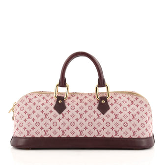 Louis Vuitton Alma Handbag Mini Lin Horizontal
