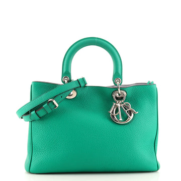 Christian Dior Diorissimo Tote Pebbled Leather Medium