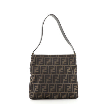 Fendi Vintage Shoulder Bag Zucca Canvas Medium