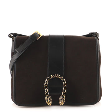 Gucci Vintage Dionysus Flap Messenger Suede with Leather Medium