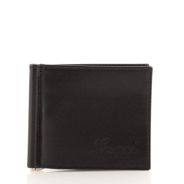 Gucci Logo Money Clip Wallet Leather Compact
