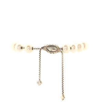 David Yurman Spiritual Beads Bracelet Cultured Pearls and Sterling Silver 8mm
