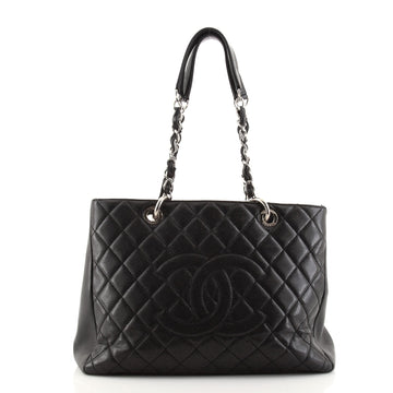 Chanel Grand Shopping Tote Quilted Caviar