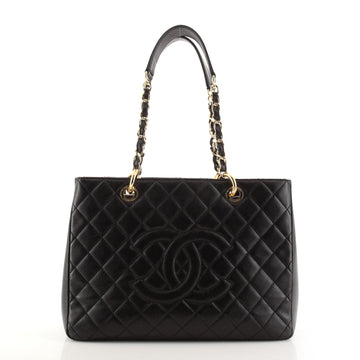 Chanel Grand Shopping Tote Quilted Caviar