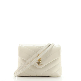 Saint Laurent LouLou Shoulder Bag Matelasse Chevron Leather Toy