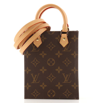 Louis Vuitton Petit Sac Plat Bag Monogram Canvas