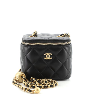 Chanel Classic Vanity Case with Chain Quilted Lambskin Mini