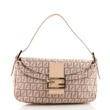Fendi Double Flap Bag Zucchino Canvas Medium