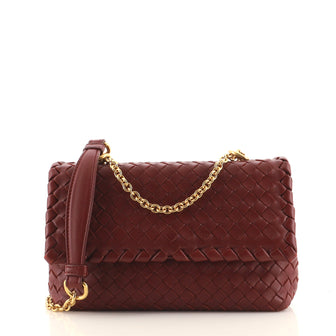 Bottega Veneta Olimpia Crossbody Bag Intrecciato Nappa Baby