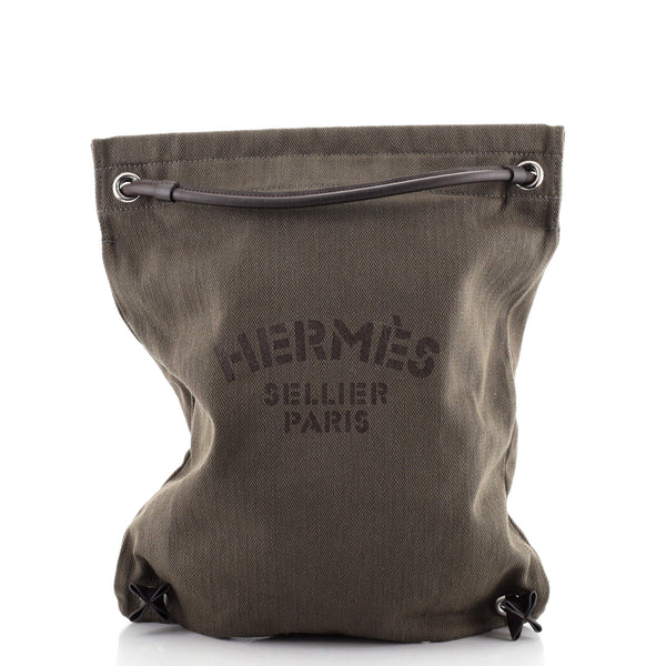 Hermes Maline Bag Toile Green 117337122 display picture 2