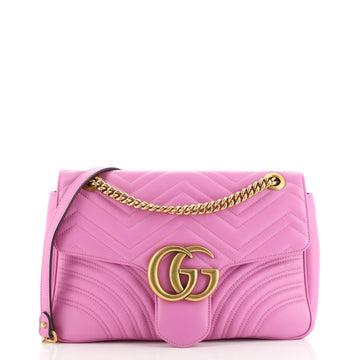 Gucci GG Marmont Flap Bag Matelasse Leather Medium