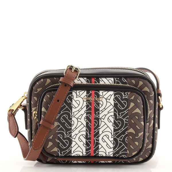 Cross body bags Burberry - Monogram print e-canvas camera bag