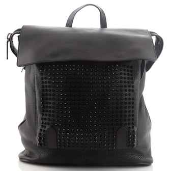 Christian Louboutin Syd Flap Backpack Spiked Leather