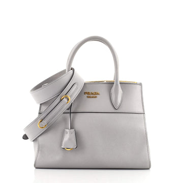 Prada Esplanade Tote Saffiano with City Calf Small